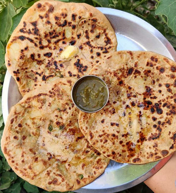 Dhaba Style Aloo Paratha.