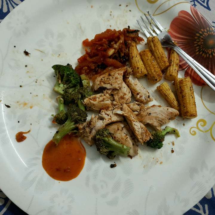 Grilled Chicken with sauteed veggies