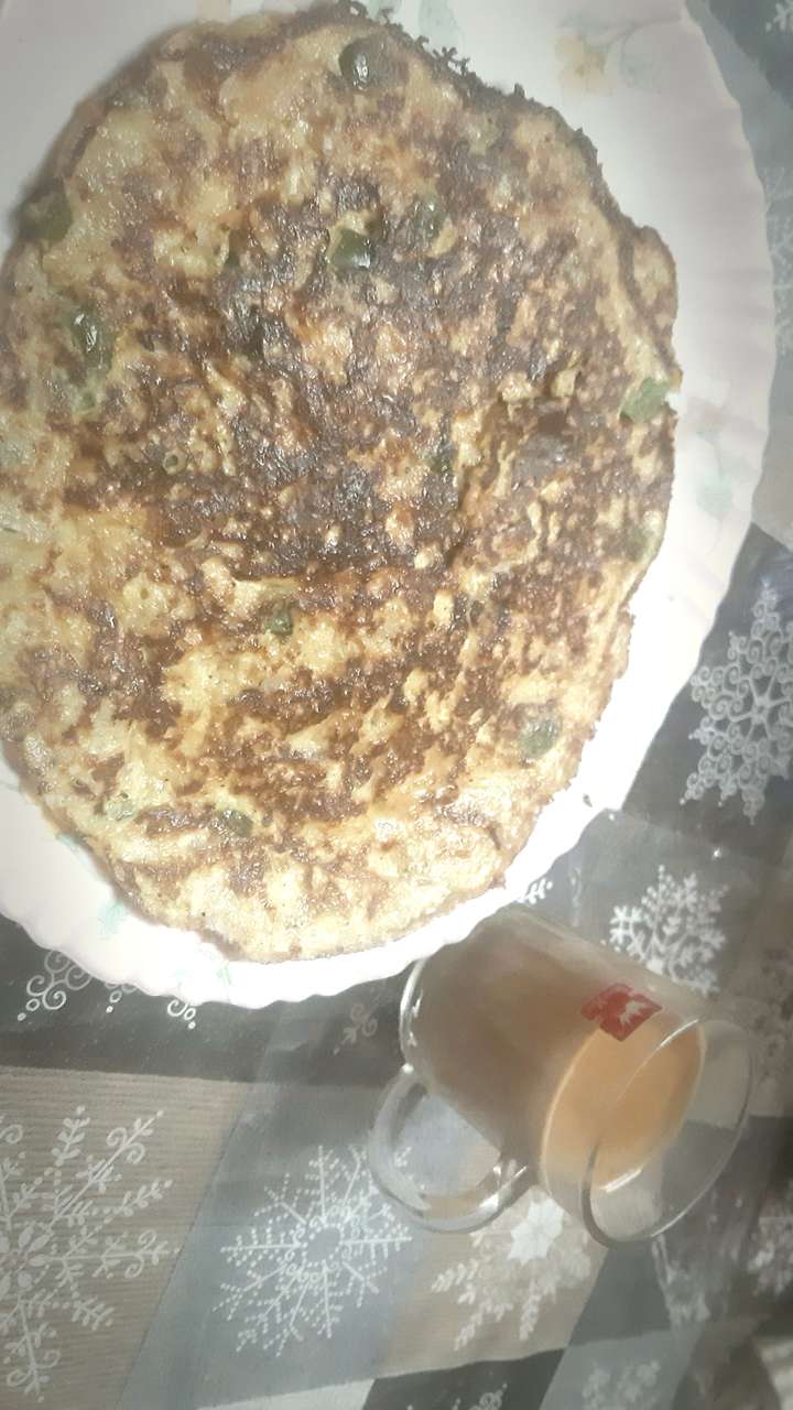 bread omlette pie