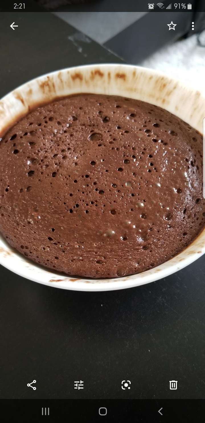 1 minute Whey protein brownie 