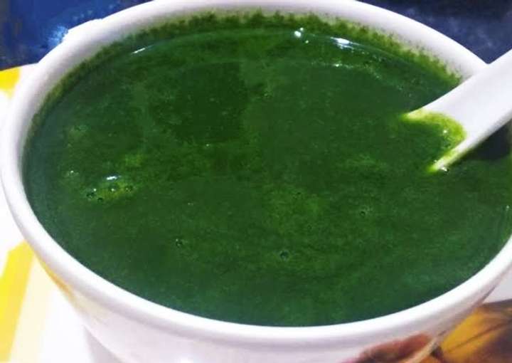 radish spinch soup