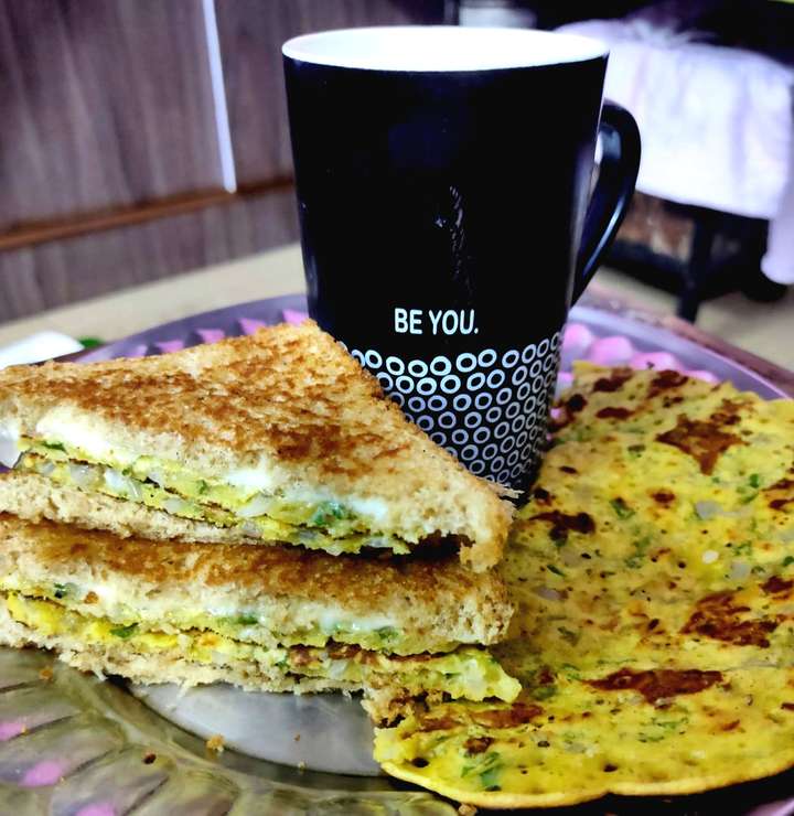 Besan Chilla Sandwich