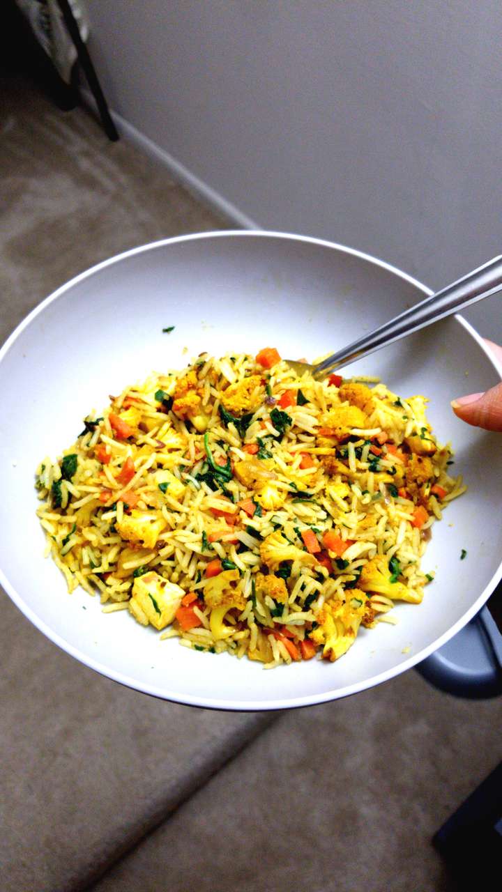 Paneer fried rice 