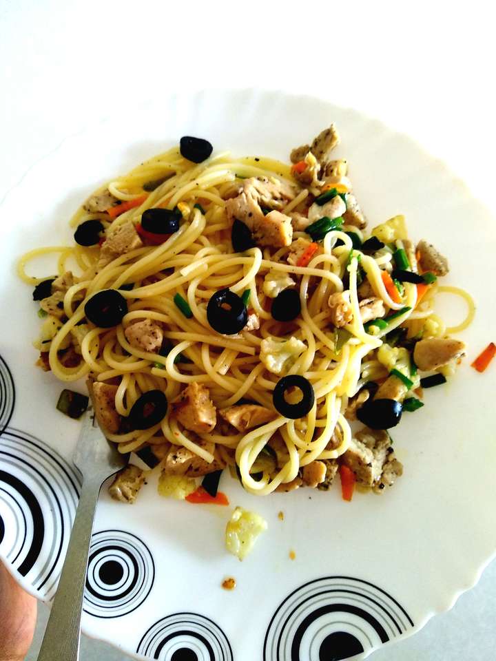 chicken spaghetti pasta 🍝