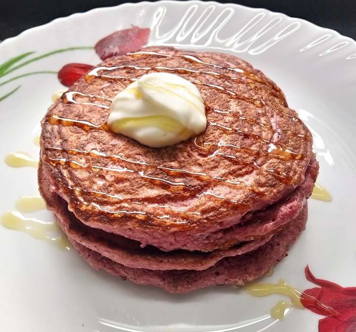 Beetroot  n Bananas🍌 pancakes🥞