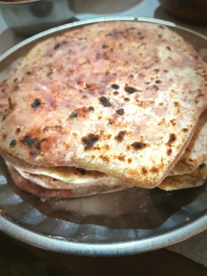 Moong dal veggie paratha