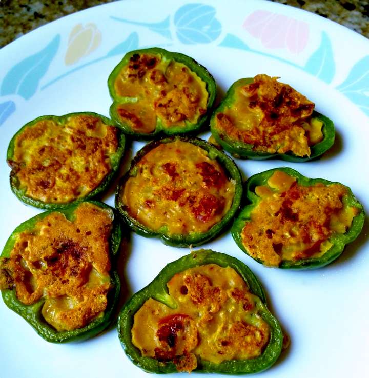 capsicum besan slice