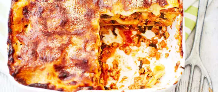 Healthier lasagne