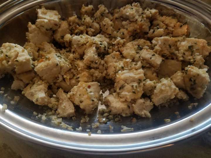 Tofu Hemp seeds stir fry 
