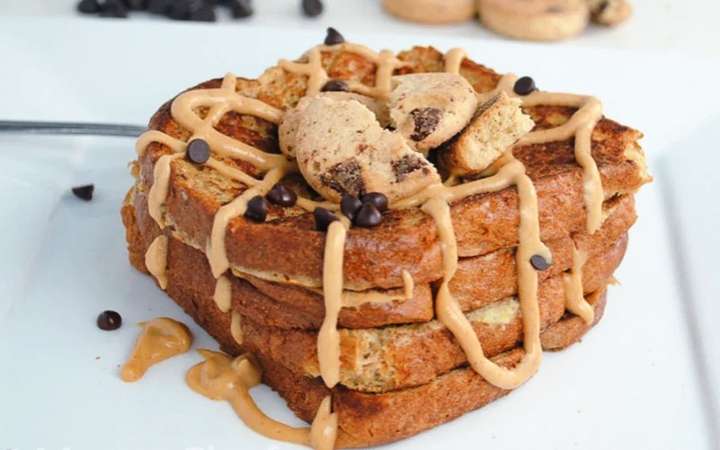 Peanut Butter Chocolate Chip Protein French Toast Recipe