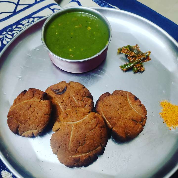 Bati and Palak ki sabji