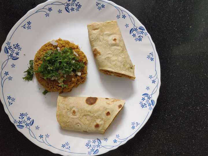 Simple Soya Kheema Frankie 