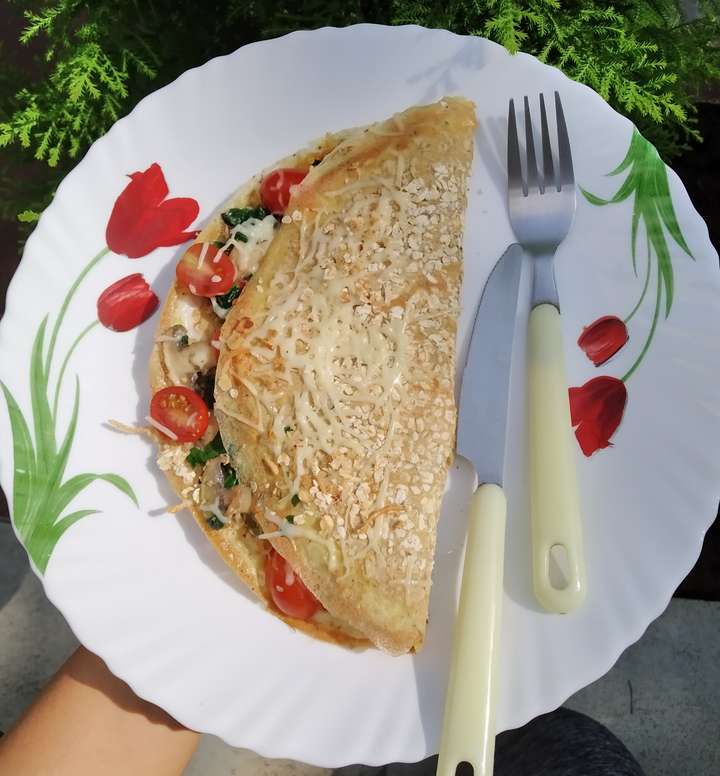 Breakfast egg wrap 