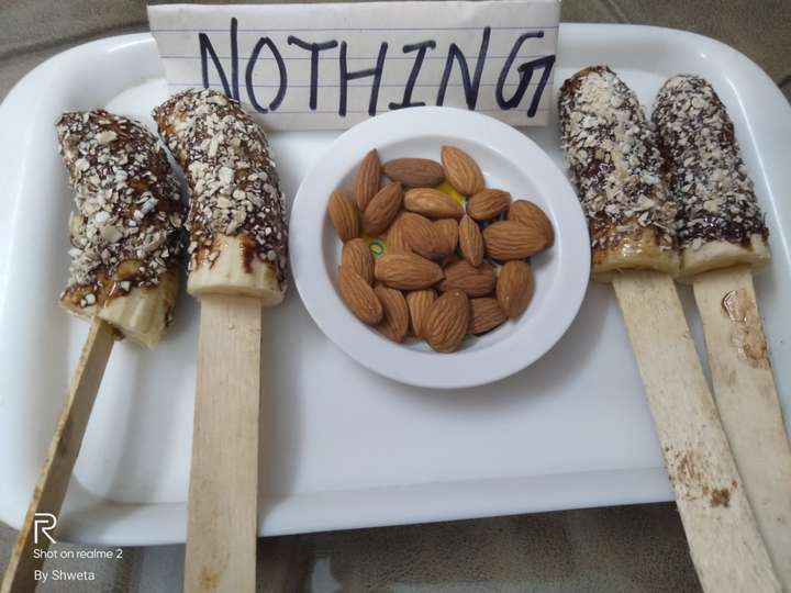 Protein banana popsicles