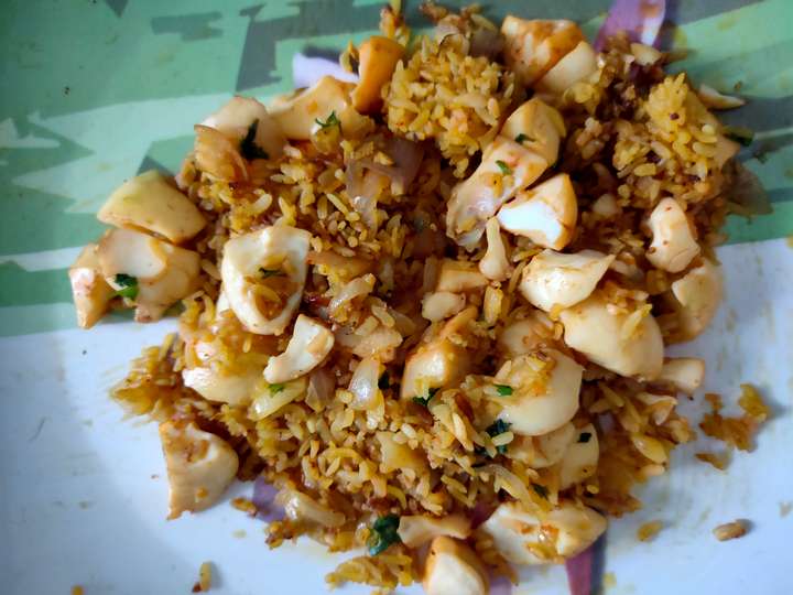 Poha egg fry