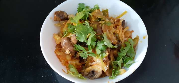 Schezwan paneer with veggies