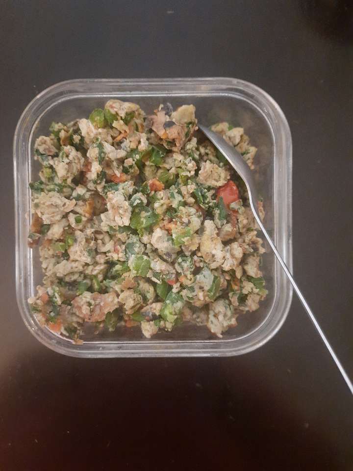 scrambled egg with veggies